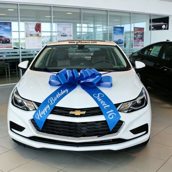 30 Inch “Sweet 16” Car Bows-Blue-Style A